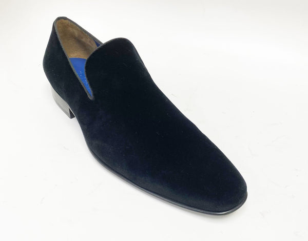 Jean Pierre Velvet Loafer - Black