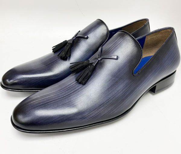 Jean Pierre Calfskin Tasseled Loafer - Black