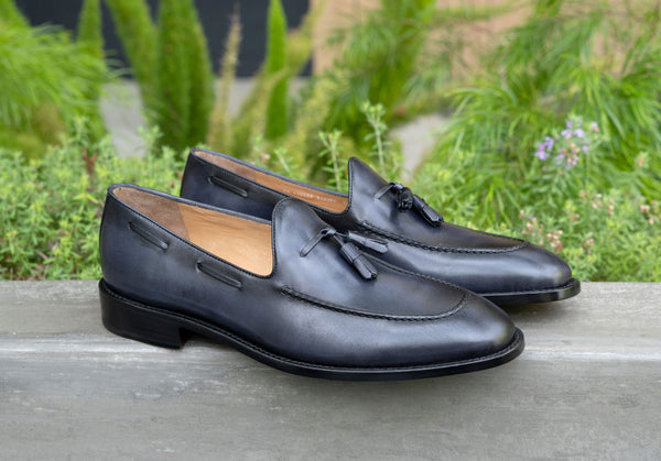 Jean Pierre Calfskin Loafer - Charcoal