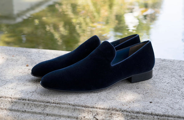 Jean Pierre Velvet Loafer - Black