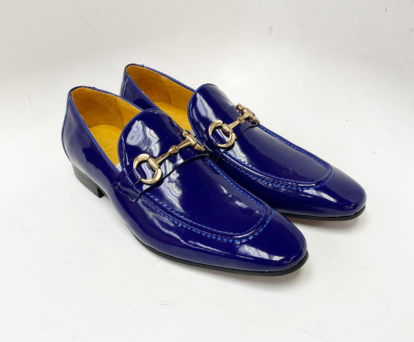 Maurice Shiny Calfskin Loafer - Electric/Blue
