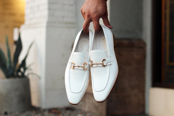 Maurice Calfskin Loafer - White