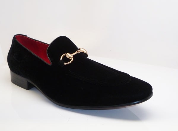 C&E Velvet Loafer - Black