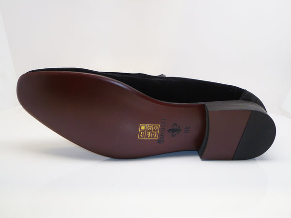 C&E Velvet Loafer - Black