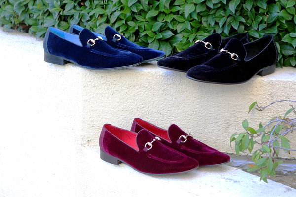 C&E Velvet Loafer - Black