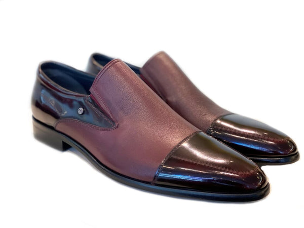 Corrente Calfskin Slip-On Shoe - Burgundy