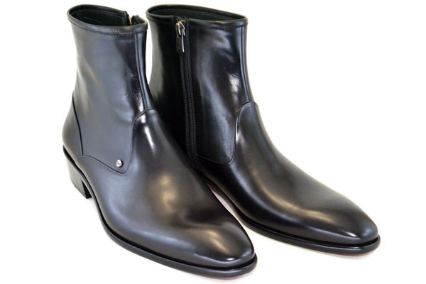 Corrente Burnished Calfskin Boot - Black