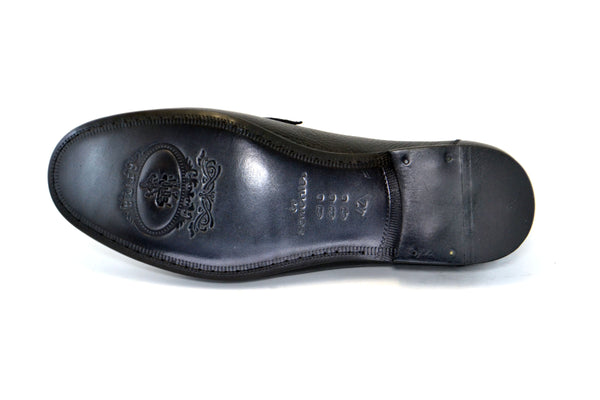 Corrente Deerskin Slip-On Loafer - Black