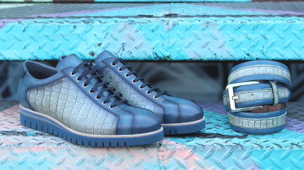Corrente Oxford Calfskin - Blue