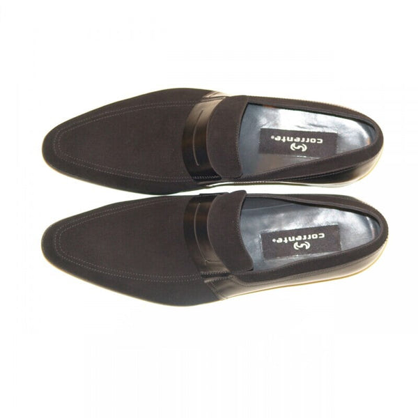 Corrente Suede Penny Loafer - Black