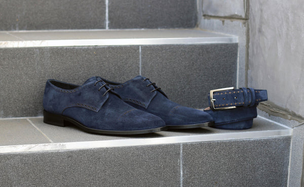 Corrente Suede Oxford - Navy