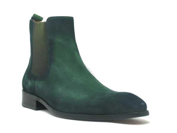 Carrucci Suede Slip-On Boot - Green