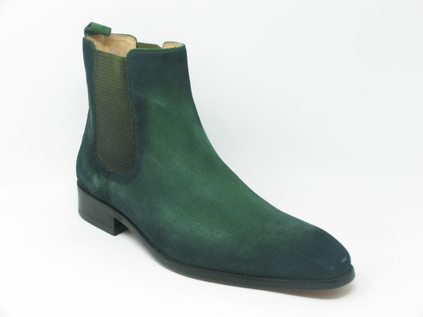 Carrucci Suede Slip-On Boot - Green
