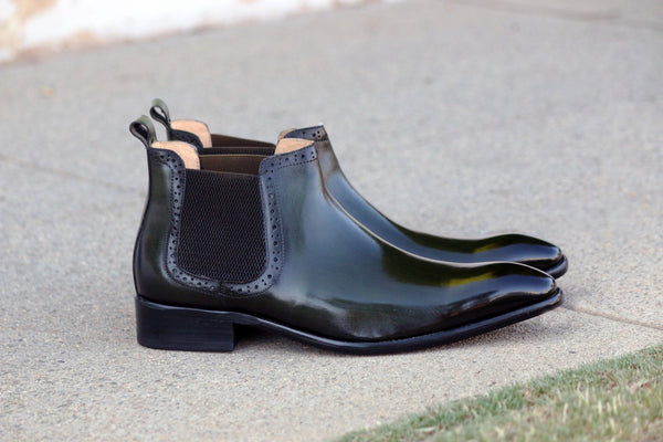 C&E Shoes Boot Calfskin Shoes - Chestnut