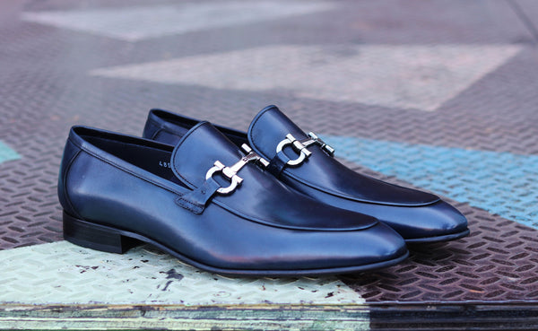 Corrente Calfskin Loafer - Navy