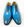 Carrucci Burnished Calfskin Oxford - Ocean Blue
