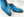 Carrucci Burnished Calfskin Oxford - Ocean Blue
