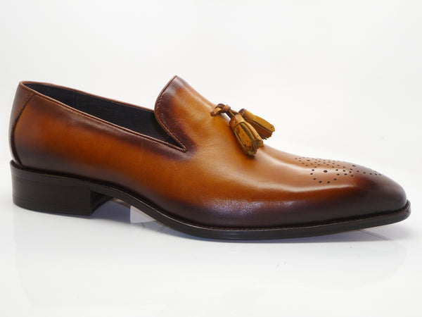 Carrucci Calfskin Loafer - Cognac