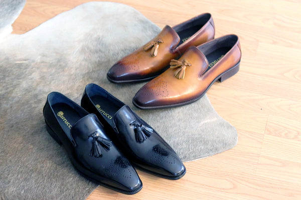 Carrucci Calfskin Loafer - Cognac