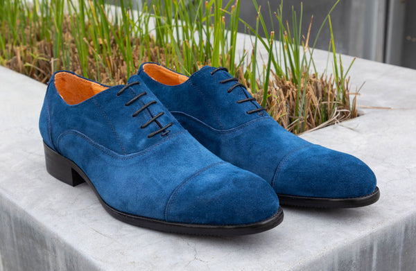 C&E Shoes Suede Oxford - Blue