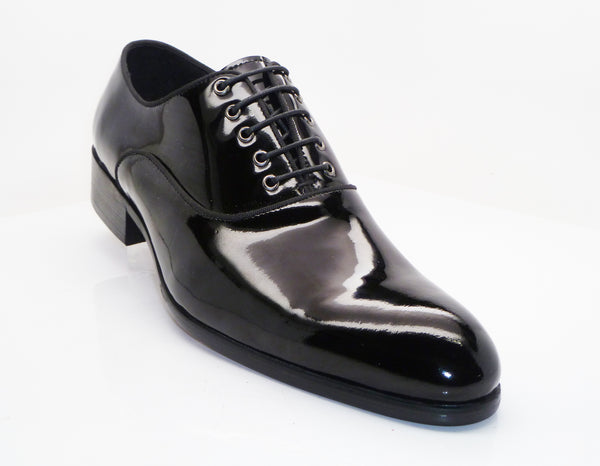 Carrucci Patent Leather Oxford - Black