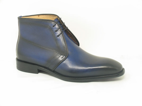 C&E Shoes Chukka Boot Calfskin Blue