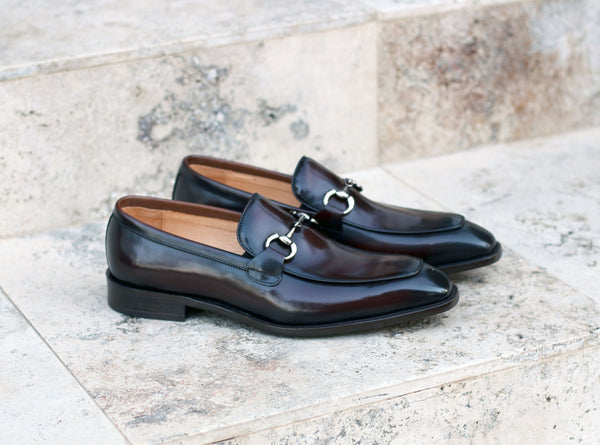 Carrucci Calfskin Loafer - Chestnut