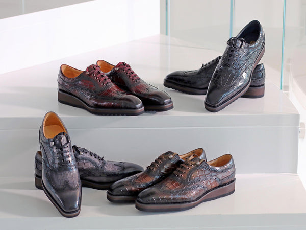C&E Shoes Calfskin Oxford - Burgundy