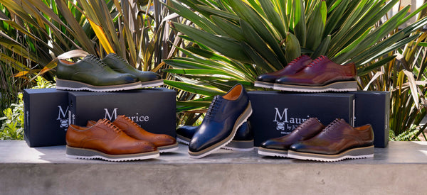 Maurice Calfskin Lace-Up Shoe - White