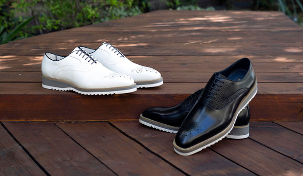 Maurice Calfskin Lace-Up Shoe - White