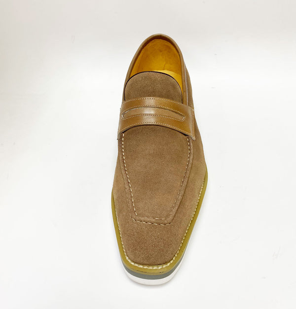 C&E Shoes Suede Penny Loafer - Mocha