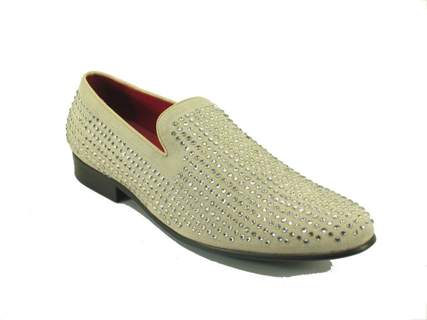 Carrucci Suede Loafer - Bone
