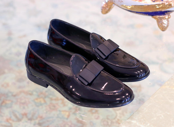 Carrucci Patent Leather Loafer - Black