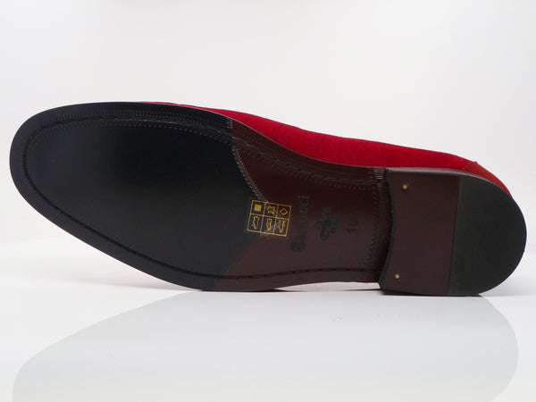 C&E Carrucci Velvet Loafer - Red