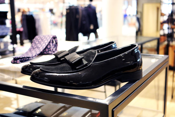 C&E Shoes Leather Suede Loafer - Black