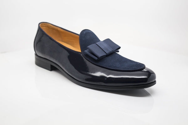 C&E Shoes Leather Suede Loafer - Blue