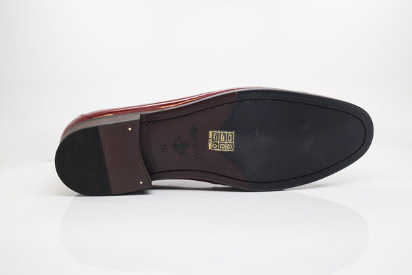 C&E Shoes Leather Suede Loafer - Red