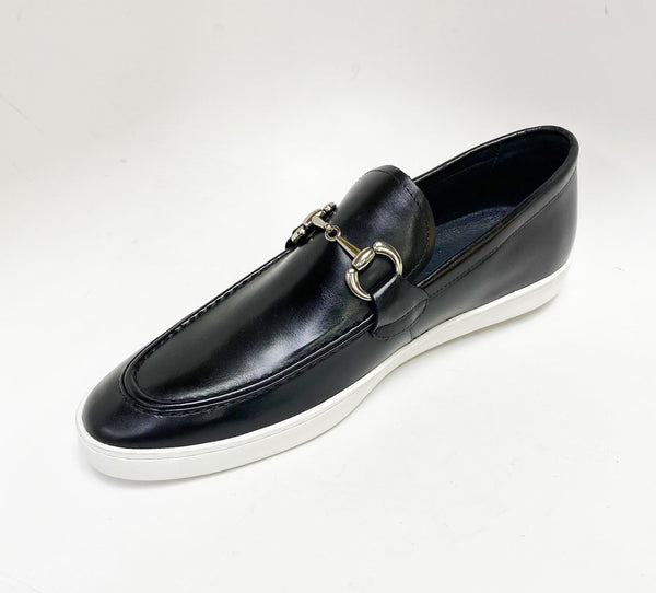 Maurice Calfskin Horsebit Loafer - Black