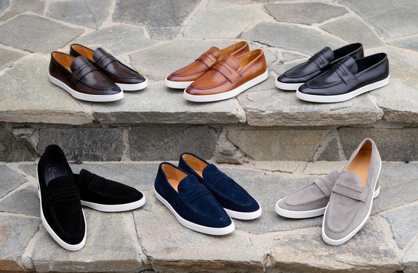 C&E Shoes Suede Slip-On Loafer - Black