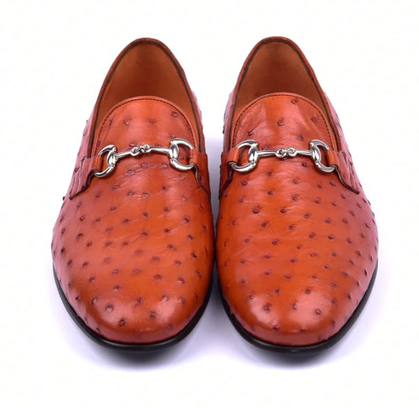 Corrente Ostrich Loafer - Rust