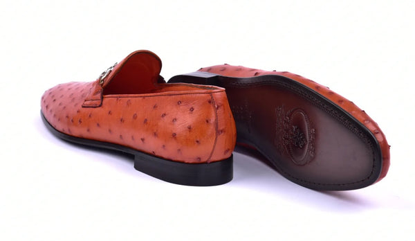 Corrente Ostrich Loafer - Rust