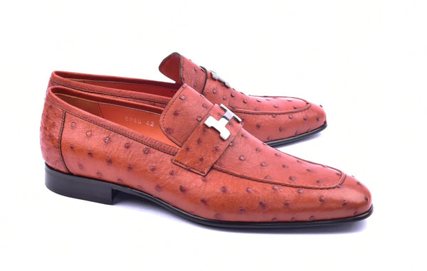 Corrente Ostrich Loafer - Brandy