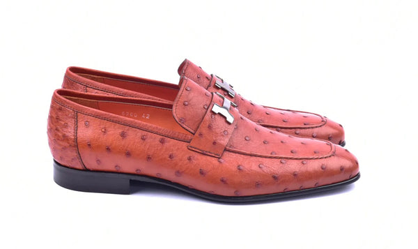 Corrente Ostrich Loafer - Brandy