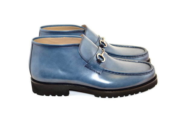 Corrente Calfskin Boot - Ocean/Blue
