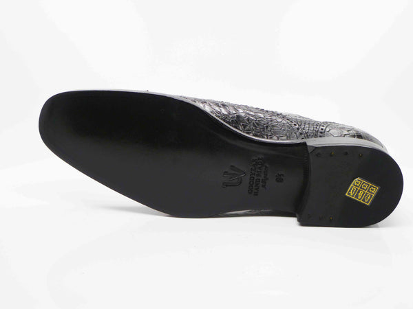 Ugo Vasare Alligator Oxford - Black