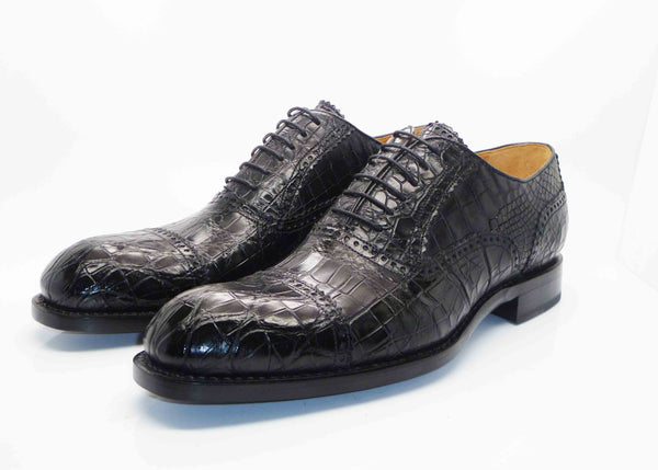 Ugo Vasare Alligator Oxford - Black