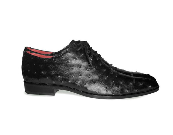 Pelle Exotics Ostrich Quill Oxford - Black