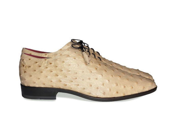Pelle Exotics Ostrich Quill Oxford - Taupe
