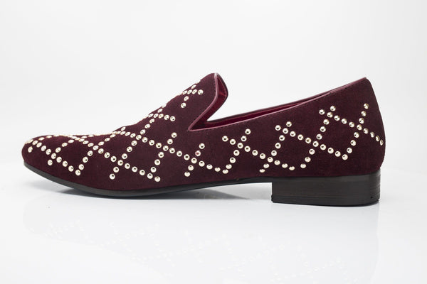 Carrucci Suede Loafer - Burgundy