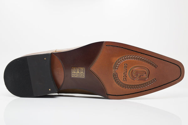 C&E Shoes Calfskin Boot - Cognac